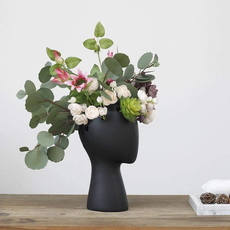 Head Shaped Flower Vase