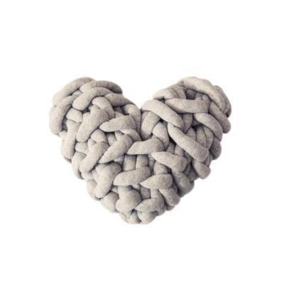 Valentine Heart Chunky Knot Throw Pillow Cushion