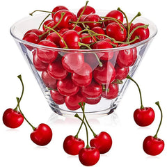 30Pcs Fake Cherry Artificial Fruit Model Simulation Cherry Ornament Craft Food Photography props Party Decor Home Decoration