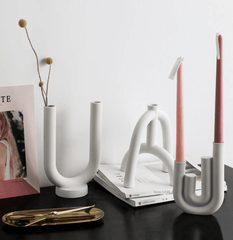 Scandi Curves Taper Candle Holders