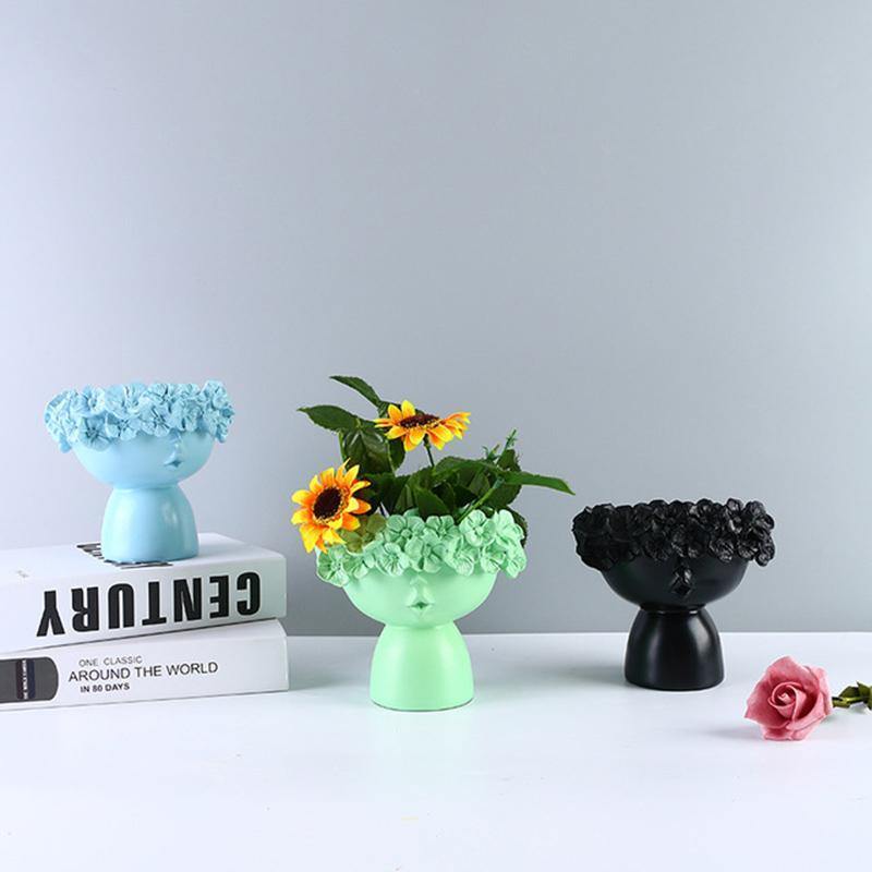 Colorful Flower Crown Vase