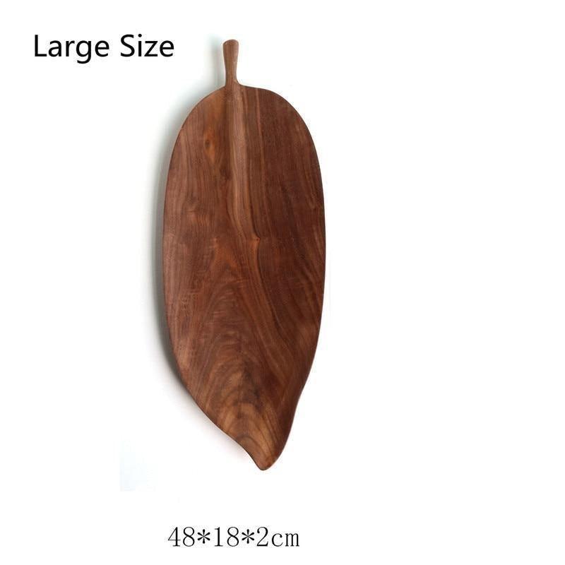 Wooden Leaf Serving Trays