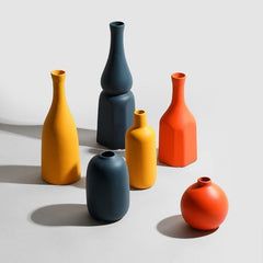 Contrasted Pastel Ceramic Vases