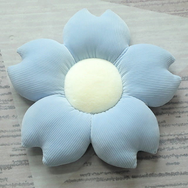 Stuffed Six Petal Flower Cushion Girly Room Decor