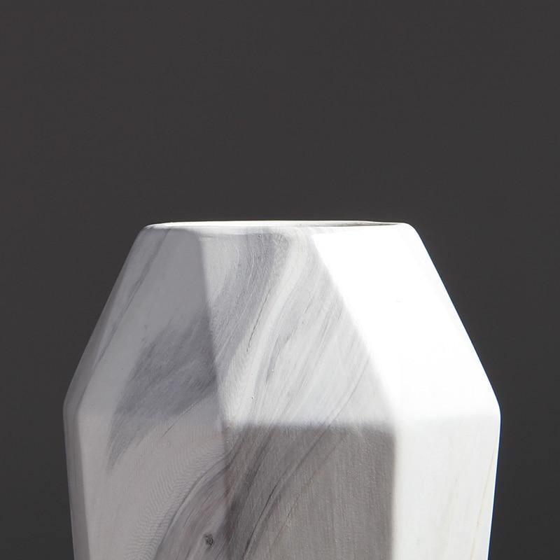 Geometric Marble Vases